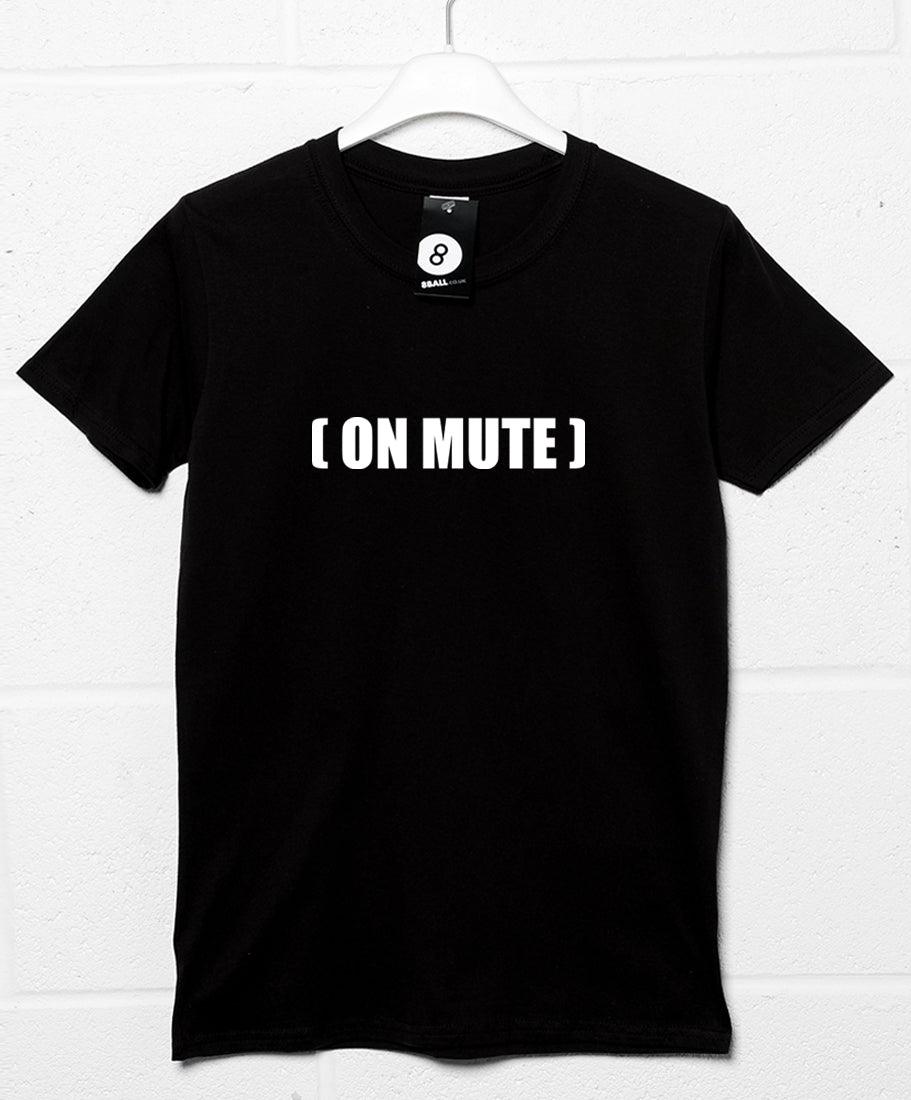 On Mute Video Conference T-Shirt For Men 8Ball