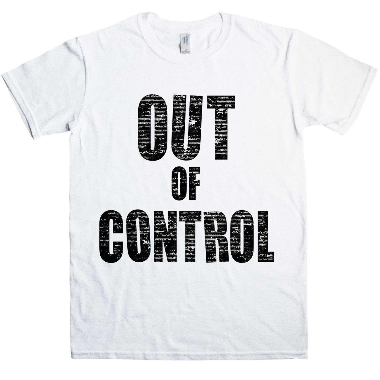 Out Of Control Graphic T-Shirt For Men As Worn By Joe Strummer 8Ball