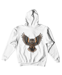 Thumbnail for Owl Tattoo Design Adult Back Printed Hoodie For Men and Women 8Ball