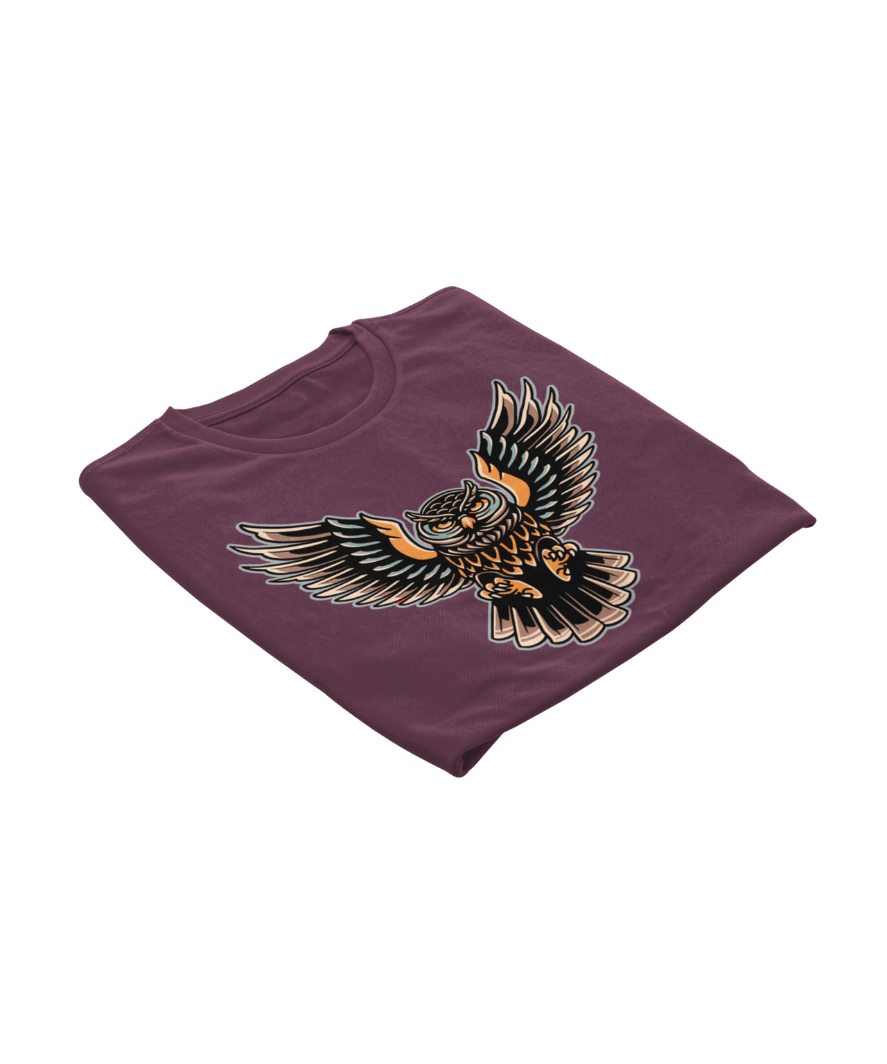 Owl Tattoo Design Adult Unisex T-Shirt For Men 8Ball