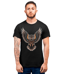 Thumbnail for Owl Tattoo Design Adult Unisex T-Shirt For Men 8Ball