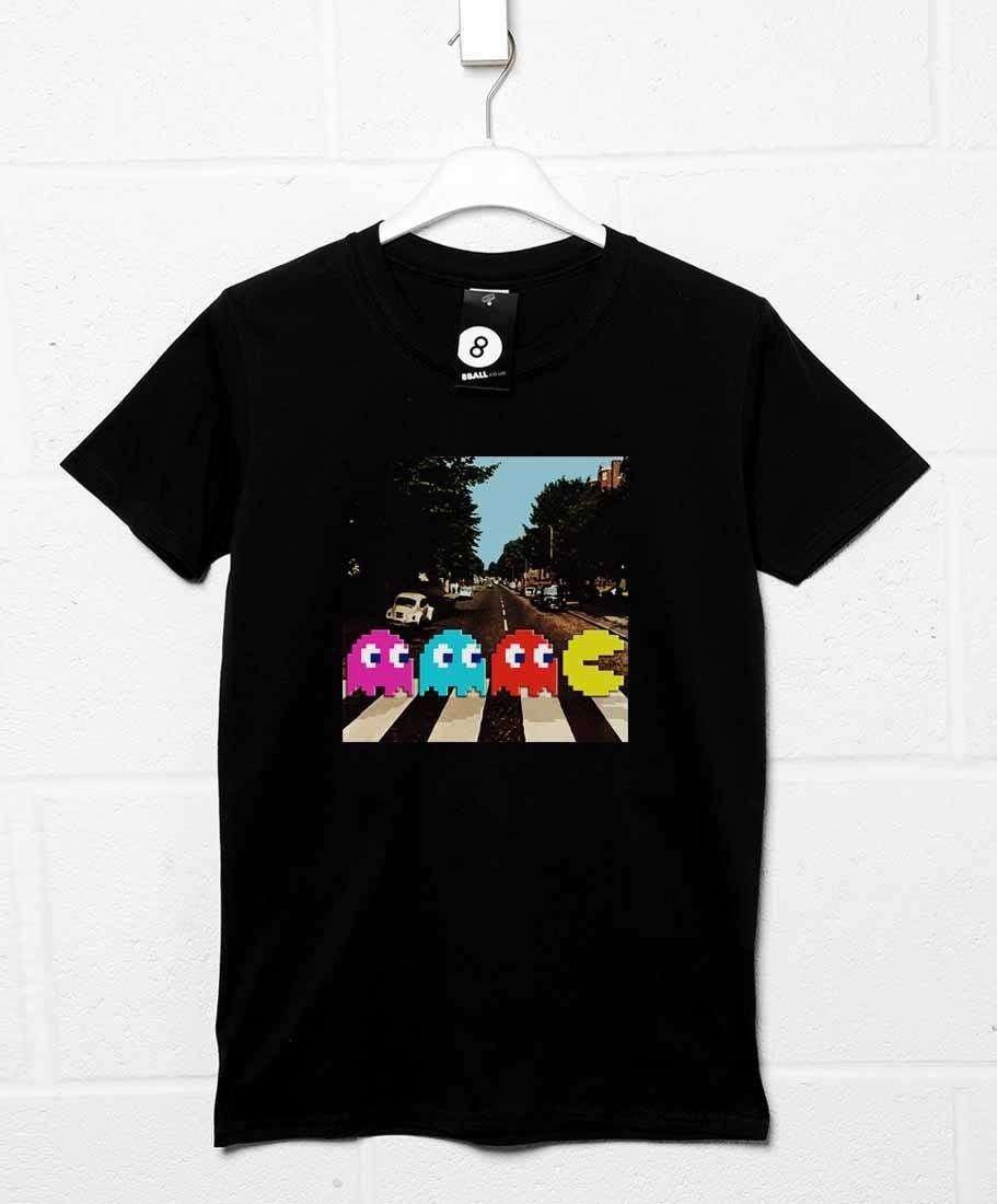 Pac Man Abbey Road Mens T-Shirt 8Ball