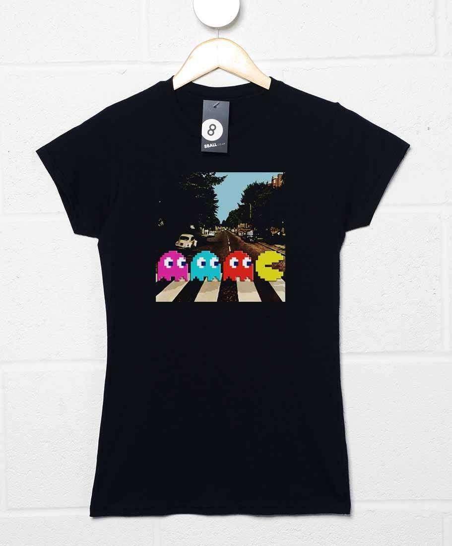 Pac Man Abbey Road Womens T-Shirt 8Ball