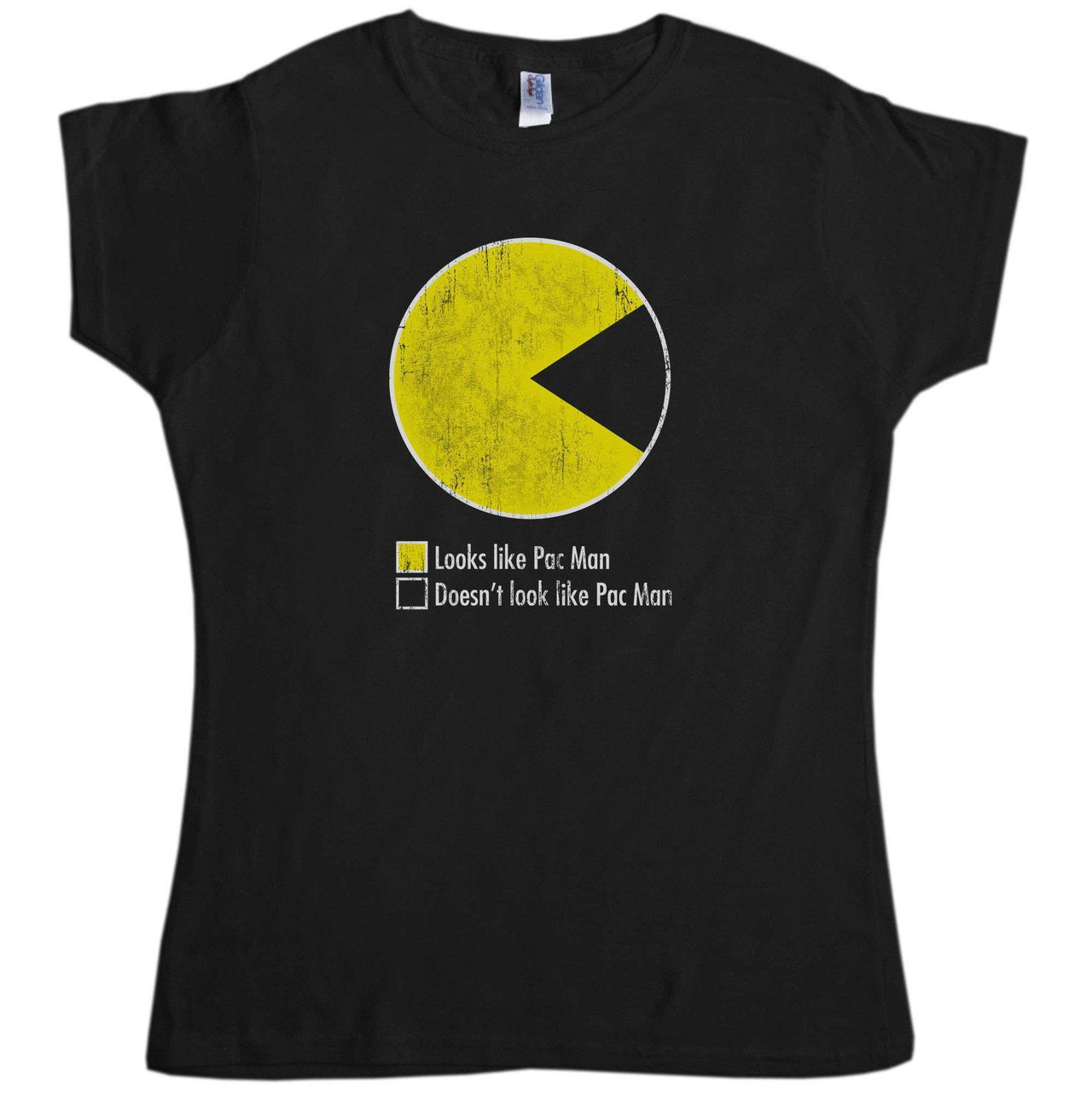 Pac Man Pie Chart Womens Fitted T-Shirt 8Ball