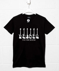 Thumbnail for Pick Your Weapon Bass Guitars Graphic T-Shirt For Men 8Ball