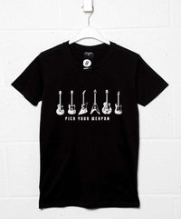 Thumbnail for Pick Your Weapon Guitar Mens Graphic T-Shirt 8Ball