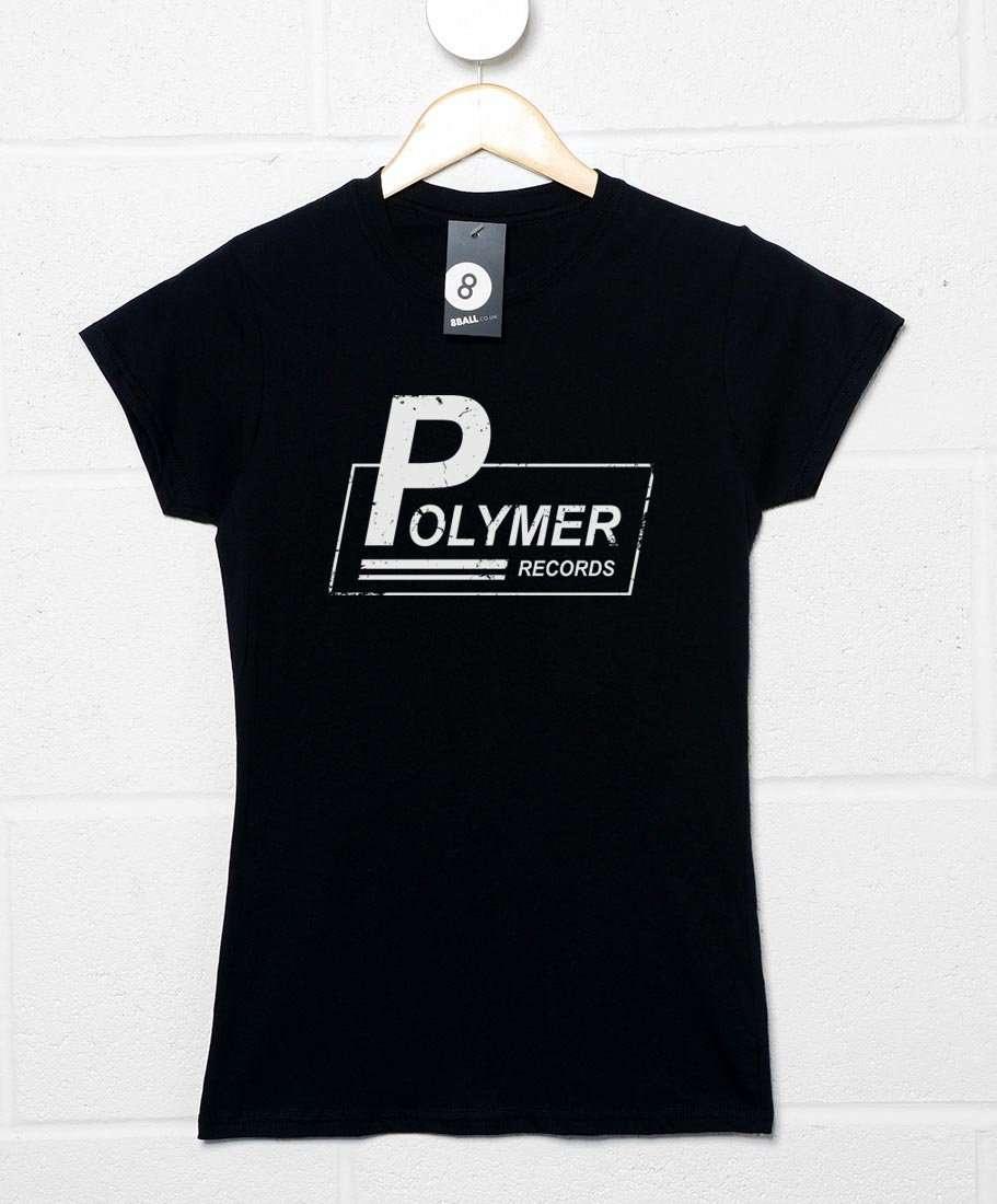 Polymer Records Fitted Womens T-Shirt 8Ball