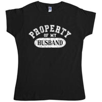 Thumbnail for Property Of My Husband Womens Fitted T-Shirt 8Ball