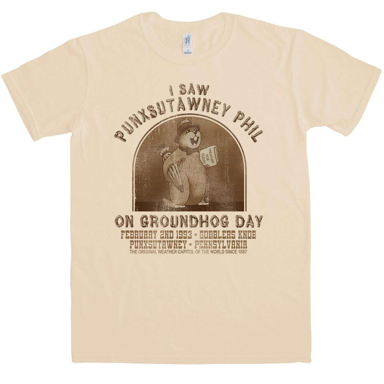Punxsutawney Phil Mens T-Shirt 8Ball