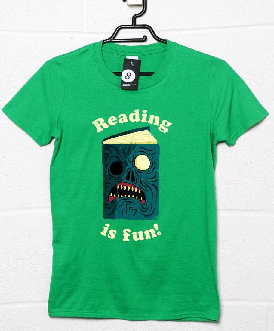 Reading is Fun DinoMike Graphic T-Shirt For Men 8Ball