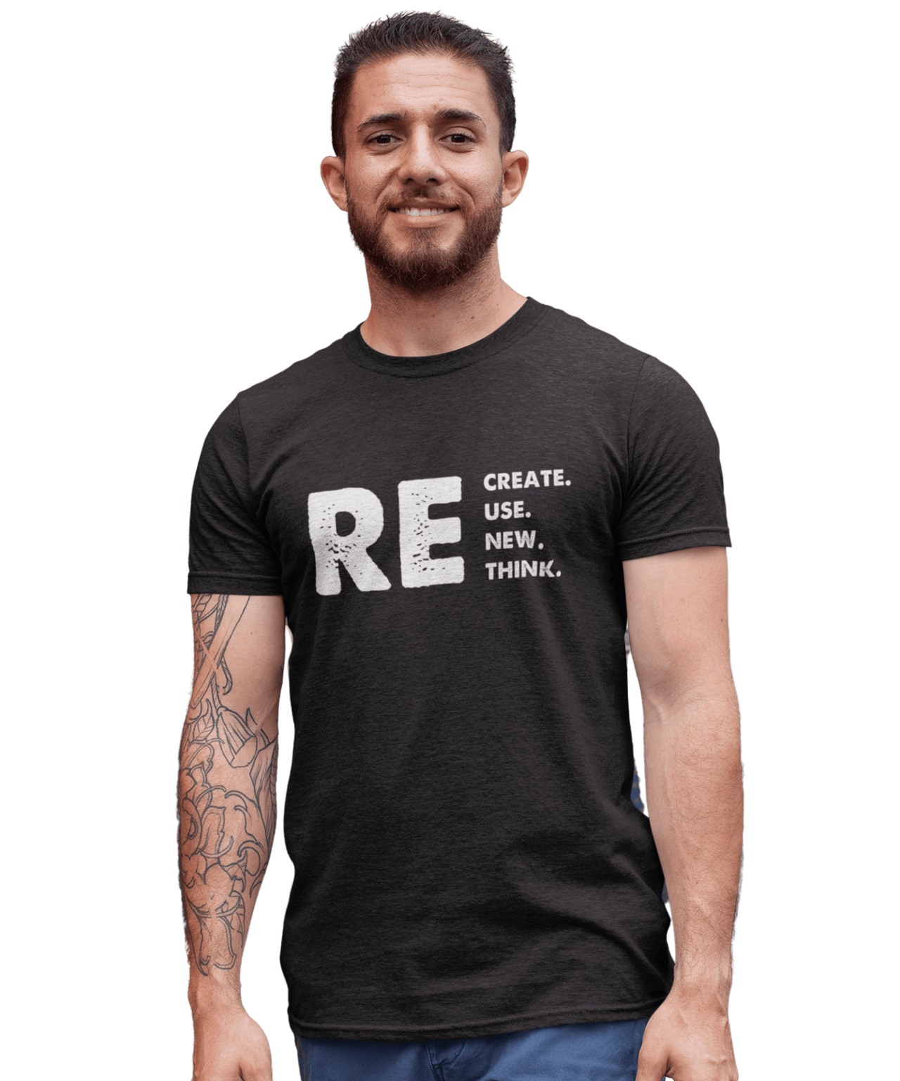 Recreate, Reuse, Renew, Rethink Unisex T-Shirt For Men 8Ball