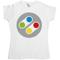 Thumbnail for Retro Controller Womens Fitted T-Shirt 8Ball
