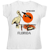 Thumbnail for Retro Daytona Beach Womens Fitted T-Shirt 8Ball