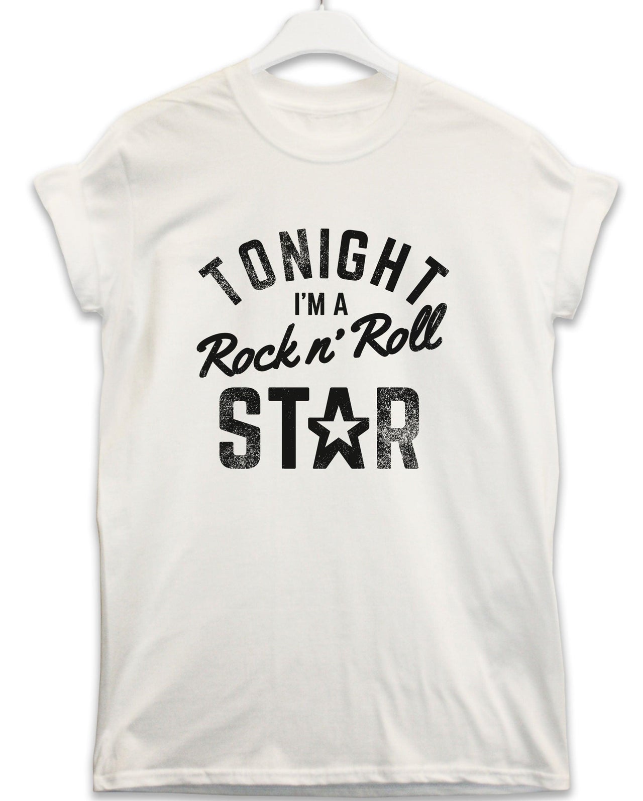 Rock n Roll Star Lyric Quote Unisex T-Shirt For Men And Women 8Ball