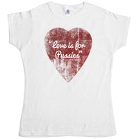 Thumbnail for Rough Heart Love Is For Pussies Womens T-Shirt 8Ball