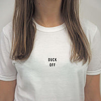 Thumbnail for @SRSLYsocial Duck Off Graphic T-Shirt For Men 8Ball