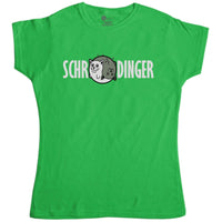 Thumbnail for Schrodinger's Cat Yin And Yang Fitted Womens T-Shirt 8Ball