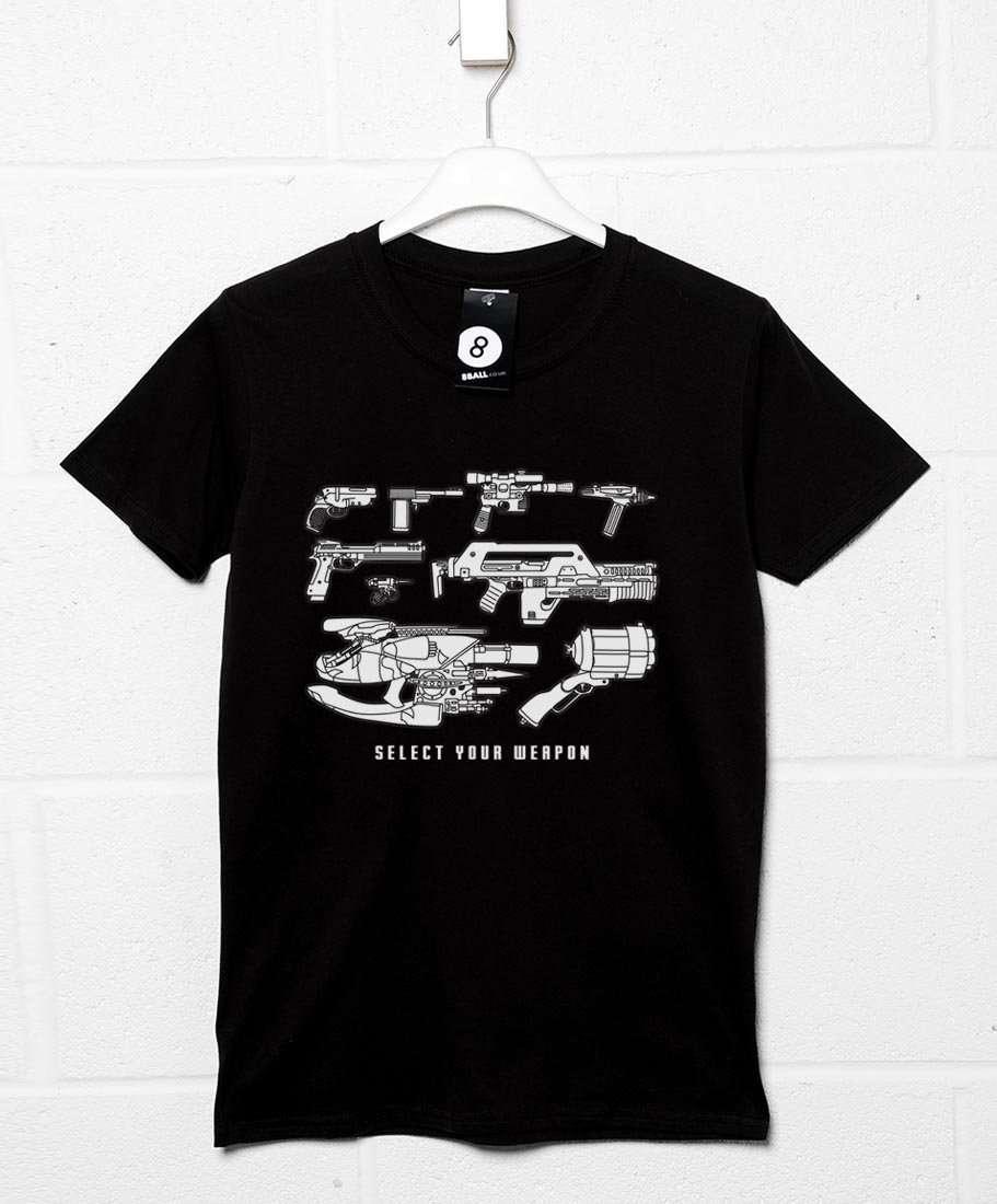 Select Your Weapon Movie Guns Unisex T-Shirt For Men And Women 8Ball
