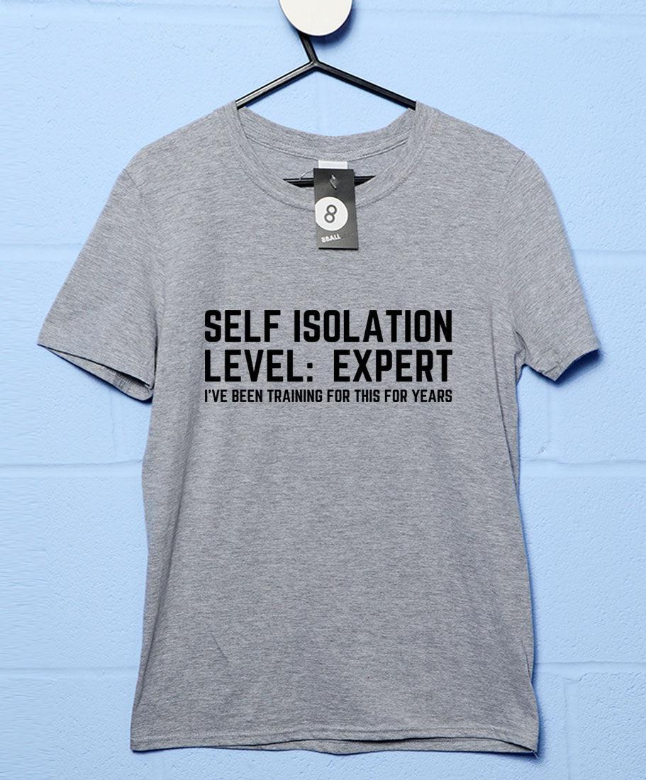 Self Isolation Level Expert Mens T-Shirt 8Ball