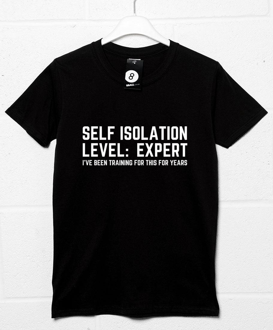 Self Isolation Level Expert Mens T-Shirt 8Ball