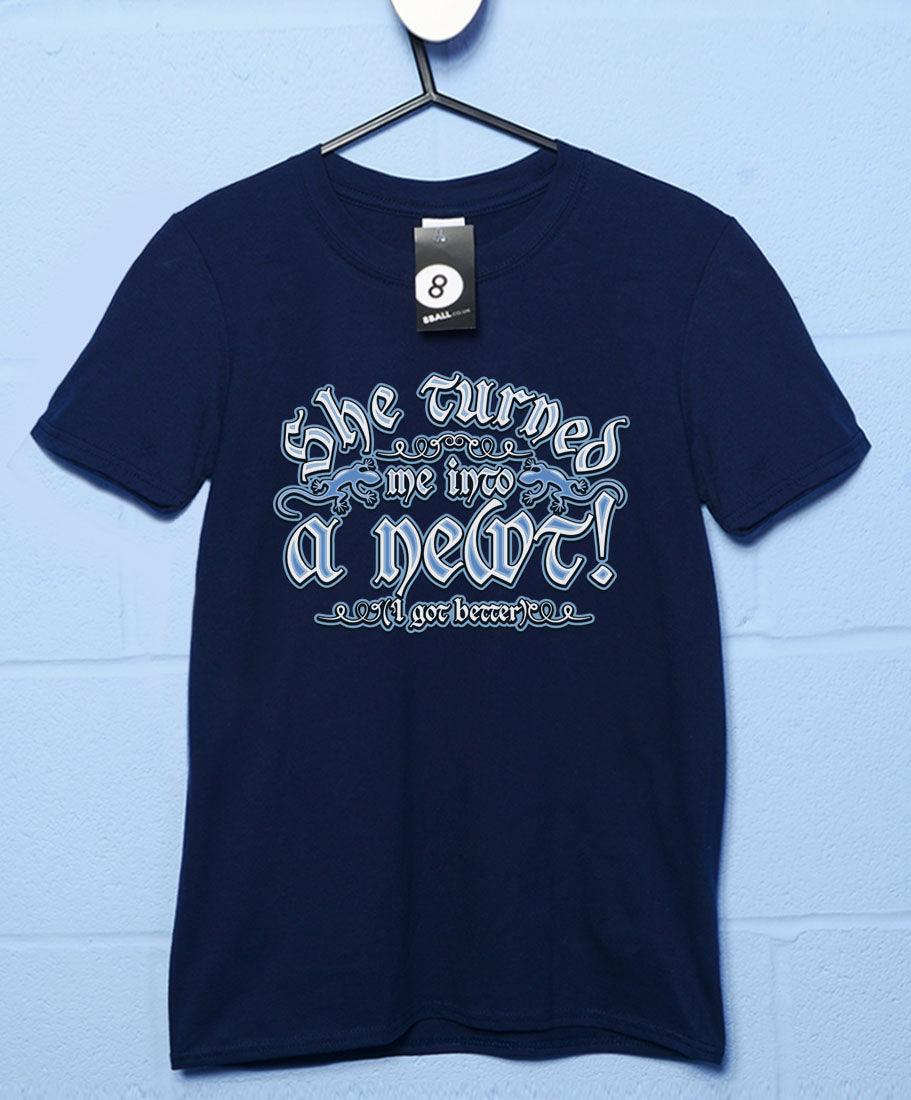 She Turned Me Into a Newt T-Shirt For Men 8Ball