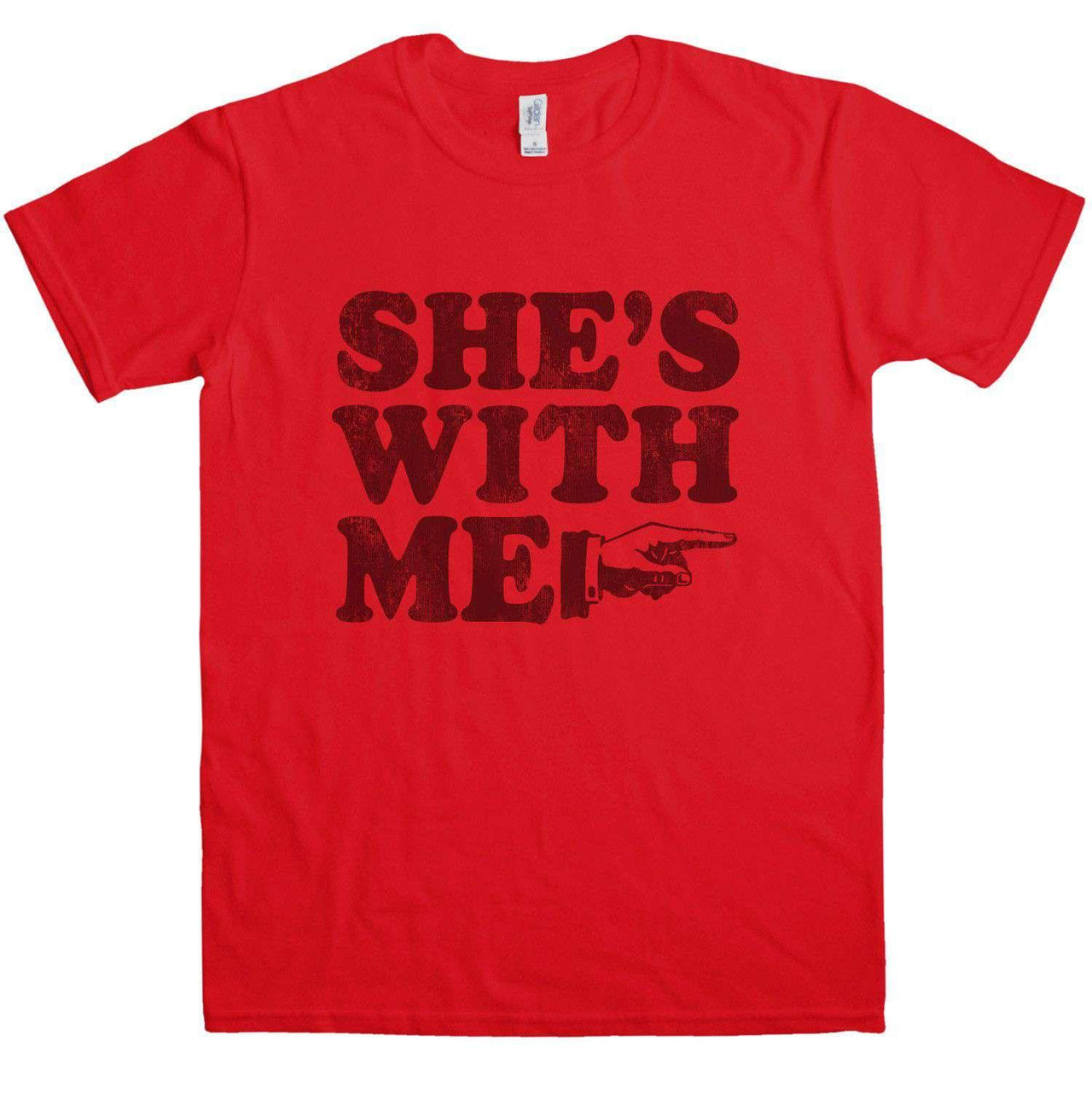 Shes With Me Unisex T-Shirt For Men And Women 8Ball