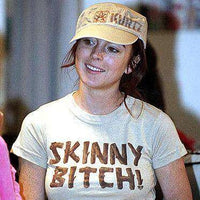 Thumbnail for Skinny Bitch Womens Style T-Shirt As Worn By Lindsay Lohan 8Ball