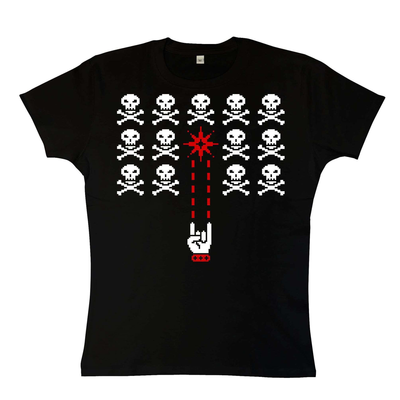 Skull Invaders Womens Fitted T-Shirt 8Ball