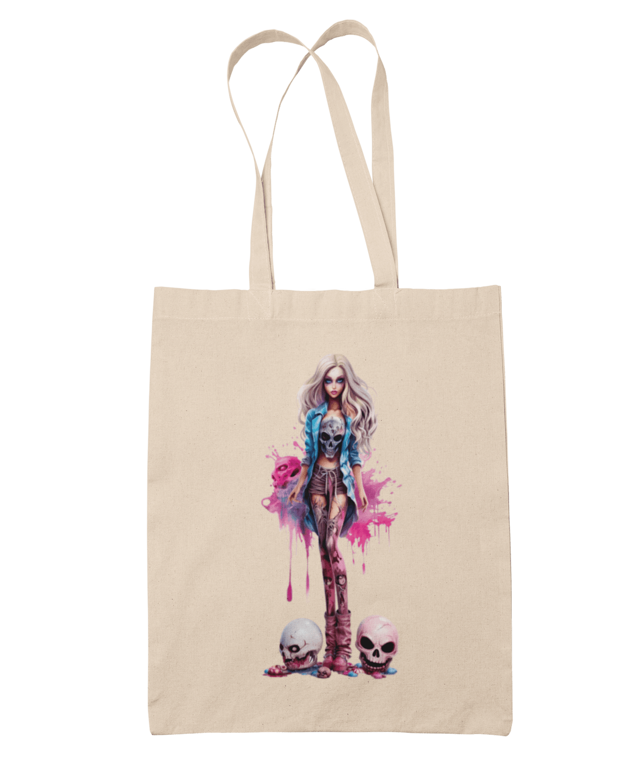 Skull Rocker Barbie Tote Bag 8Ball