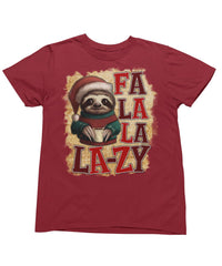 Thumbnail for Sloth Fa La La Lazy Christmas Unisex Unisex T-Shirt For Men And Women 8Ball