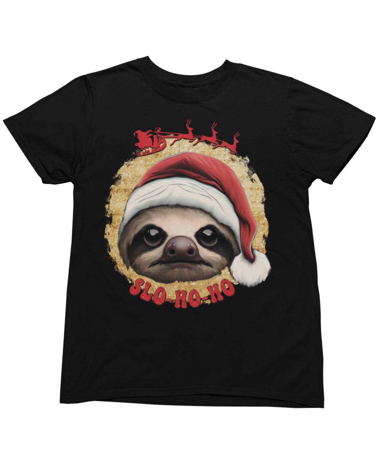 Sloth Ho Ho Ho Christmas Unisex Unisex T-Shirt 8Ball