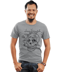 Thumbnail for Smoking Skull Tattoo Design Adult Unisex Unisex T-Shirt For Men And Women 8Ball