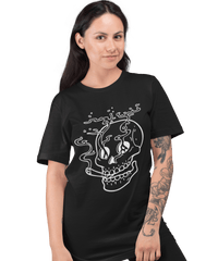 Thumbnail for Smoking Skull Tattoo Design Adult Unisex Unisex T-Shirt For Men And Women 8Ball