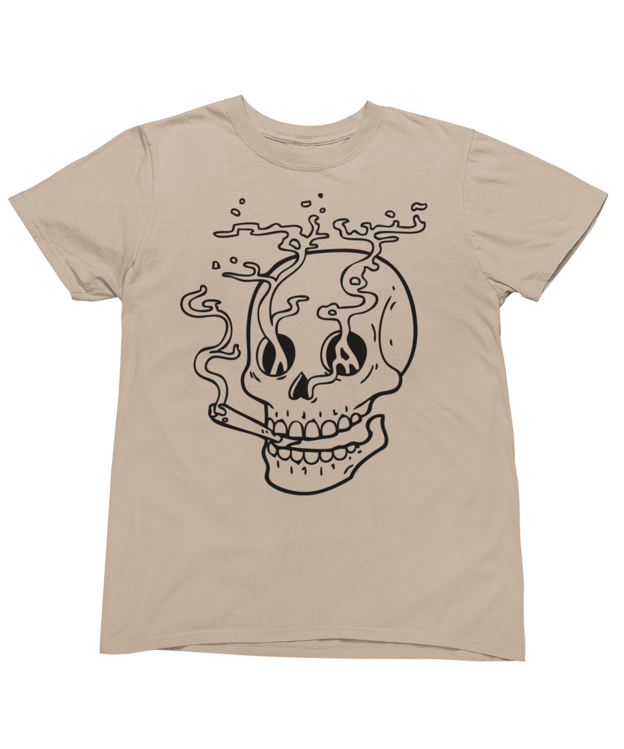Smoking Skull Tattoo Design Adult Unisex Unisex T-Shirt For Men And Women 8Ball