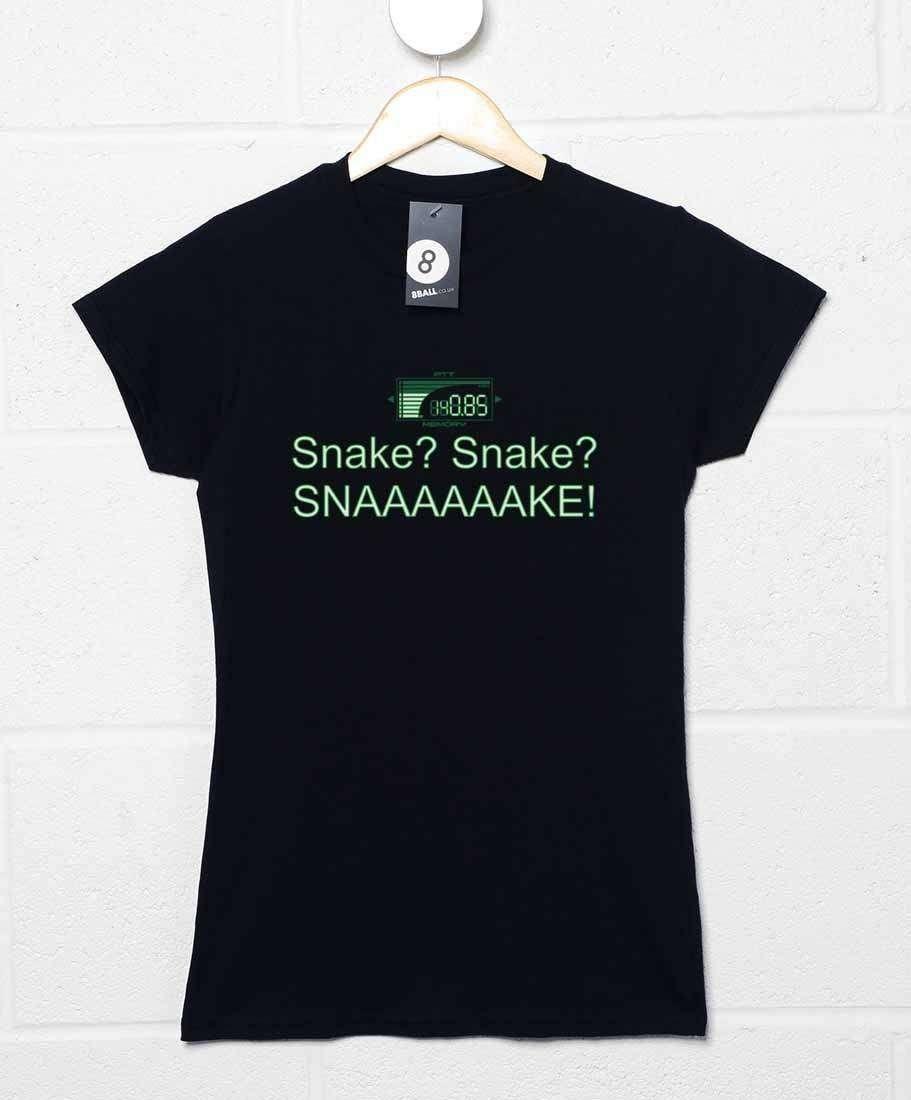 Snaaaaaake Fitted Womens T-Shirt 8Ball