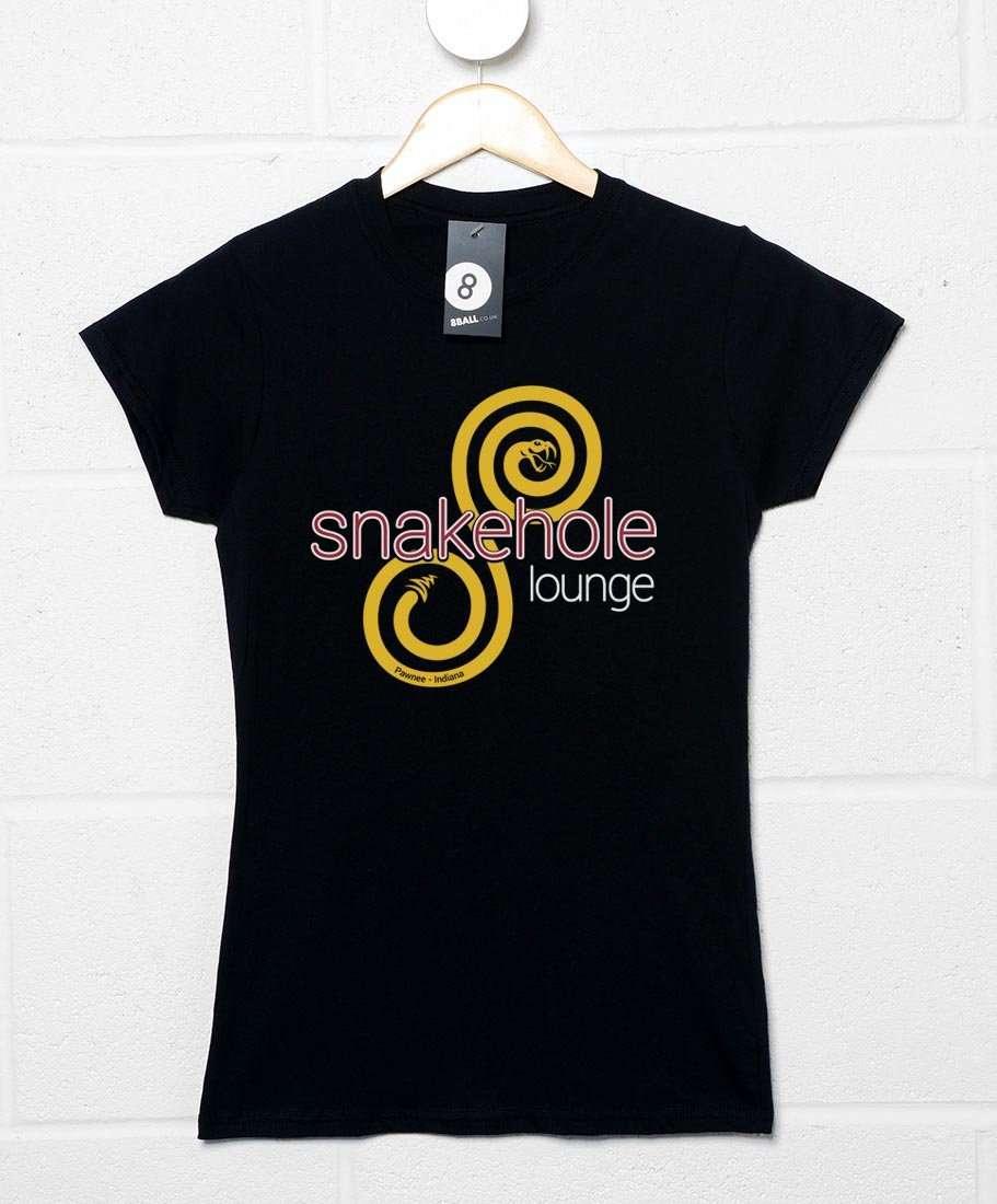 Snakehole Lounge Womens T-Shirt 8Ball