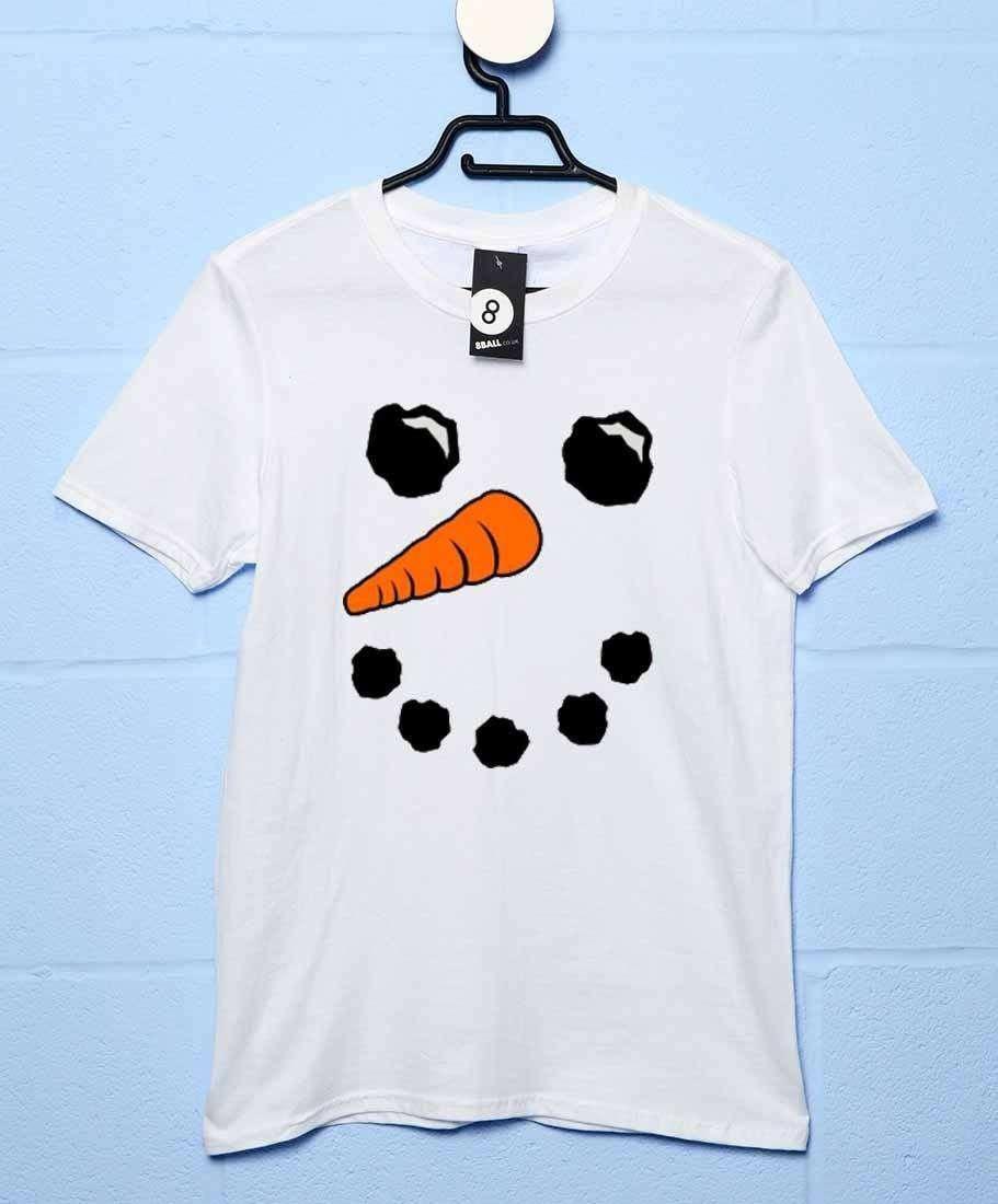 Snowman Face Mens Graphic T-Shirt 8Ball