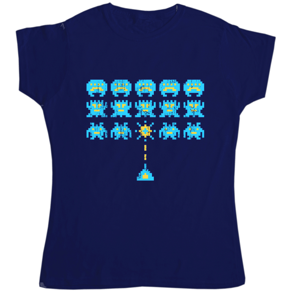 Space Invaders Womens T-Shirt 8Ball