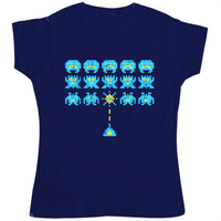 Thumbnail for Space Invaders Womens T-Shirt 8Ball