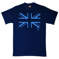 Thumbnail for Sprayed Union Jack Mens Graphic T-Shirt 8Ball