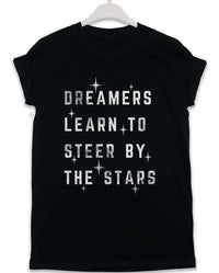 Thumbnail for Steer by the Stars Lyric Quote Mens T-Shirt 8Ball