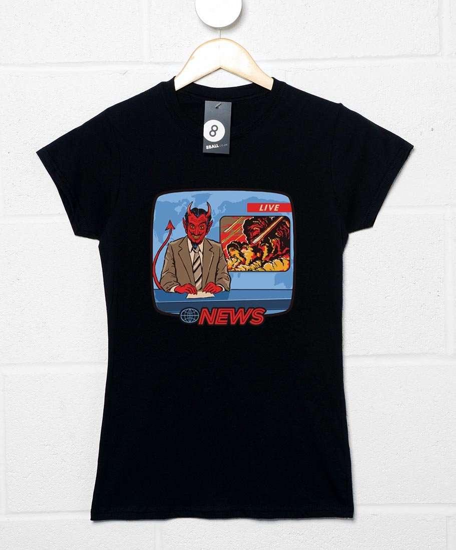 Steven Rhodes Breaking News Womens Fitted T-Shirt 8Ball