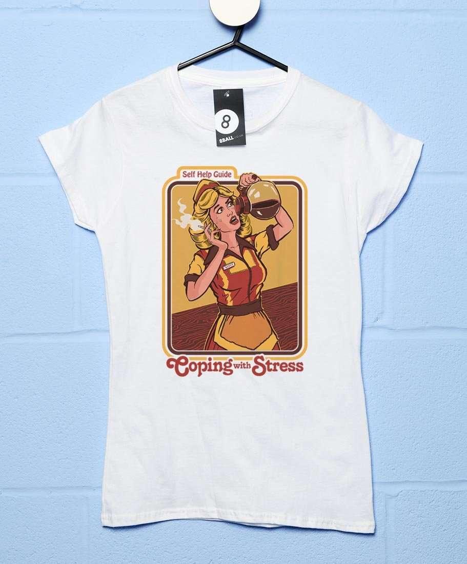 Steven Rhodes Coping With Stress Womens T-Shirt 8Ball
