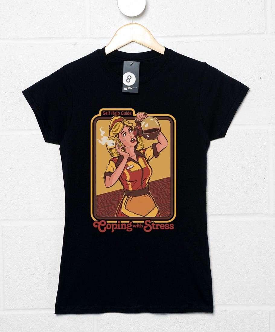 Steven Rhodes Coping With Stress Womens T-Shirt 8Ball