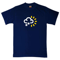 Thumbnail for Sun And Snow Weather T-Shirt For Men 8Ball