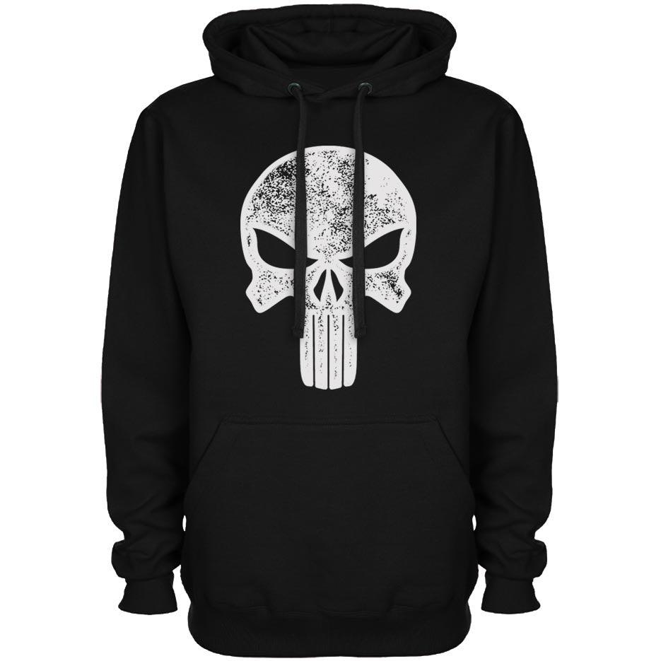 Superhero Punish Skull Graphic Hoodie 8Ball