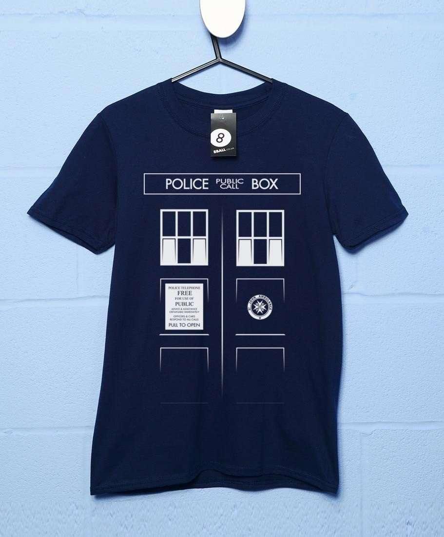 Tardis Front Unisex T-Shirt 8Ball