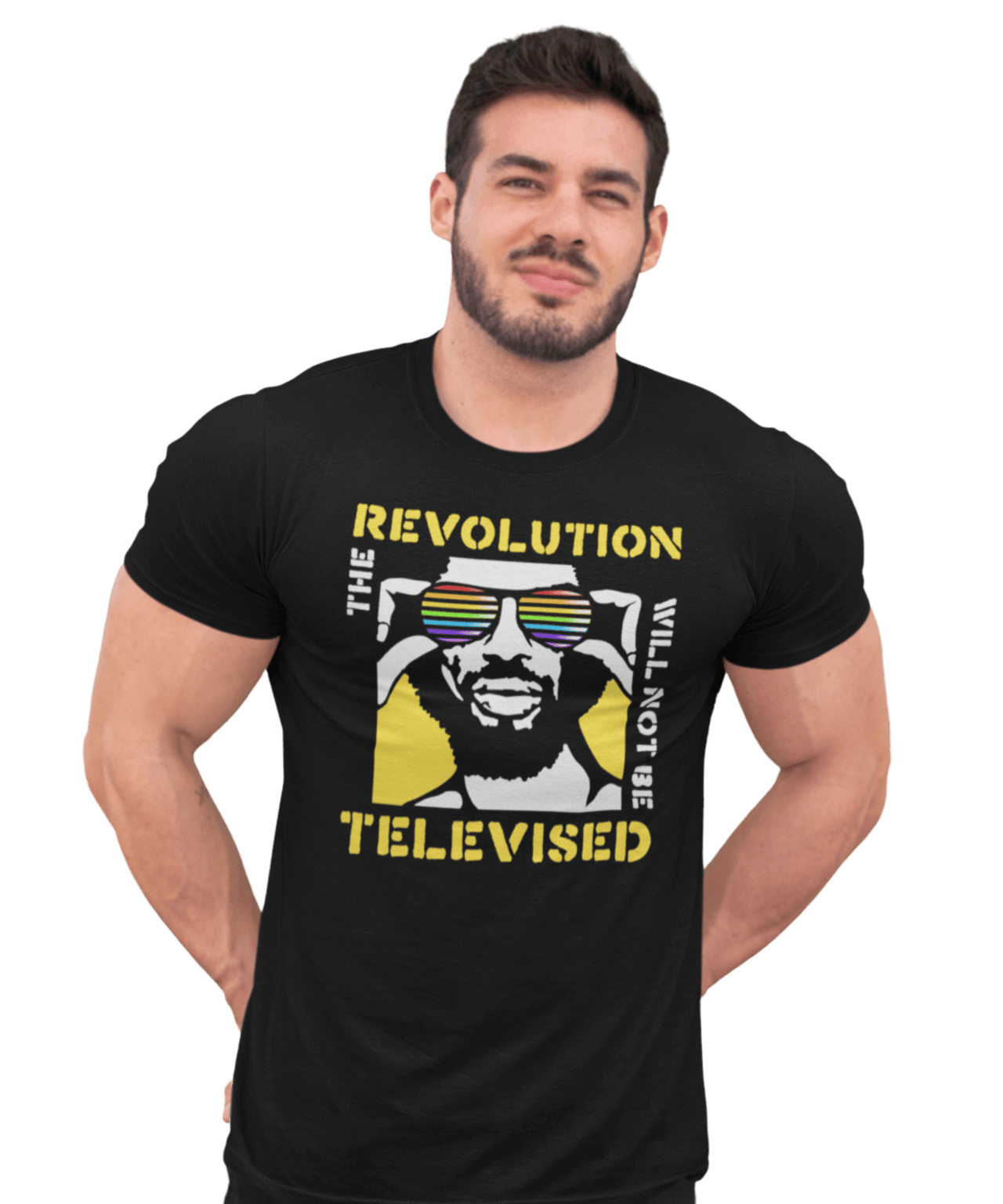 The Revolution Will Not Be Televised Unisex Graphic T-Shirt For Men 8Ball