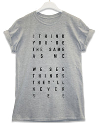 Thumbnail for The Same as Me Lyric Quote Mens T-Shirt 8Ball