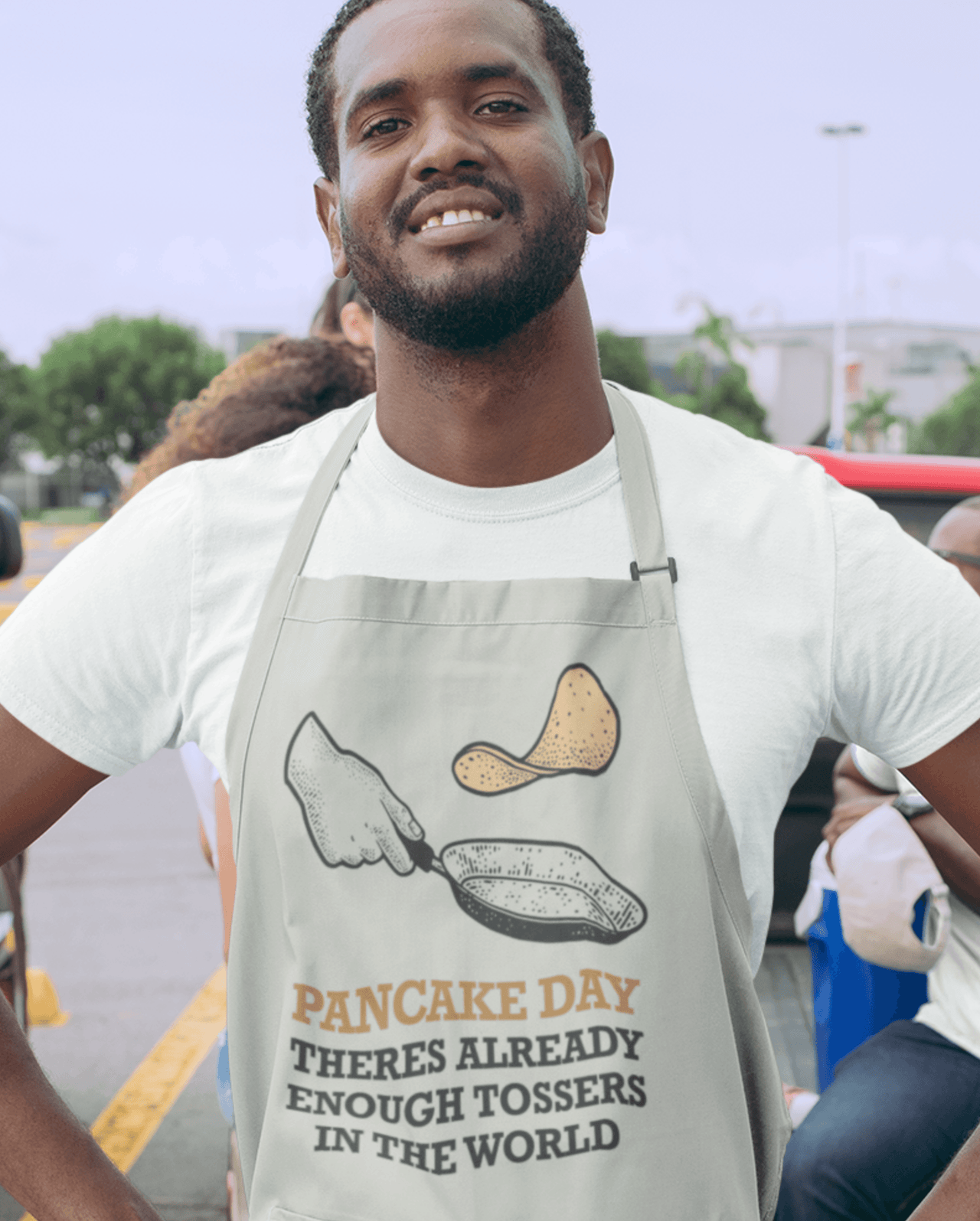 Theres Already Enough Tossers Pancake Day Cotton Kitchen Apron 8Ball